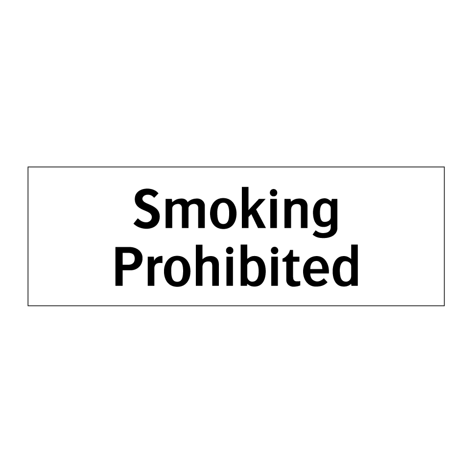 Smoking Prohibited
