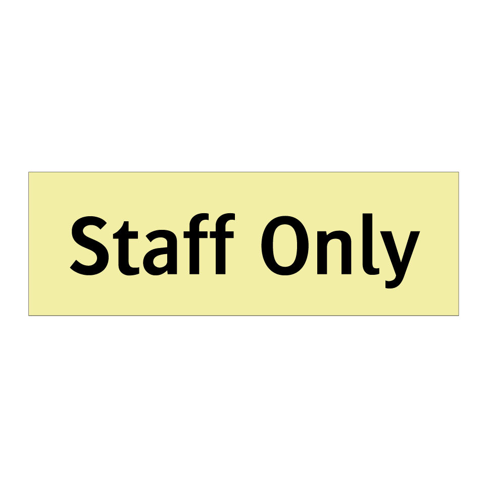Staff Only