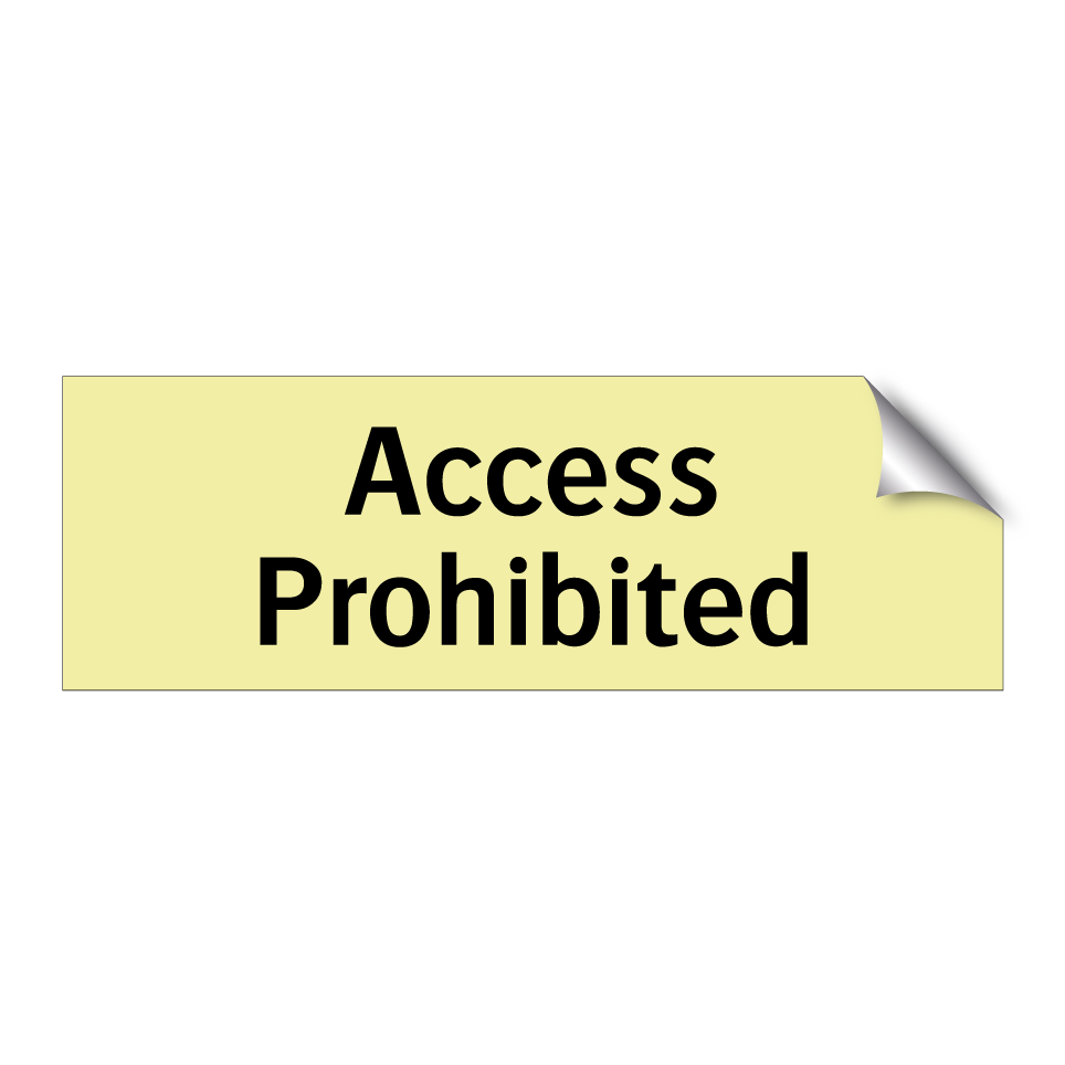Access Prohibited