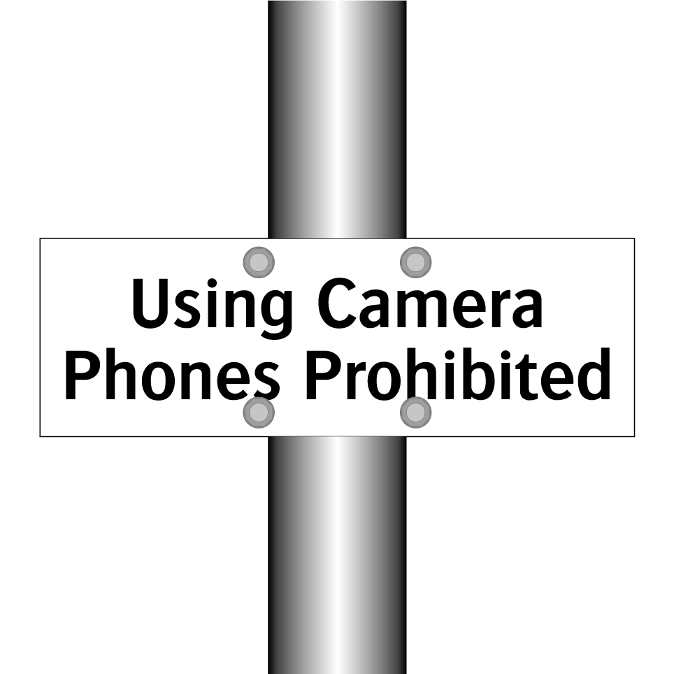 Using Camera Phones Prohibited