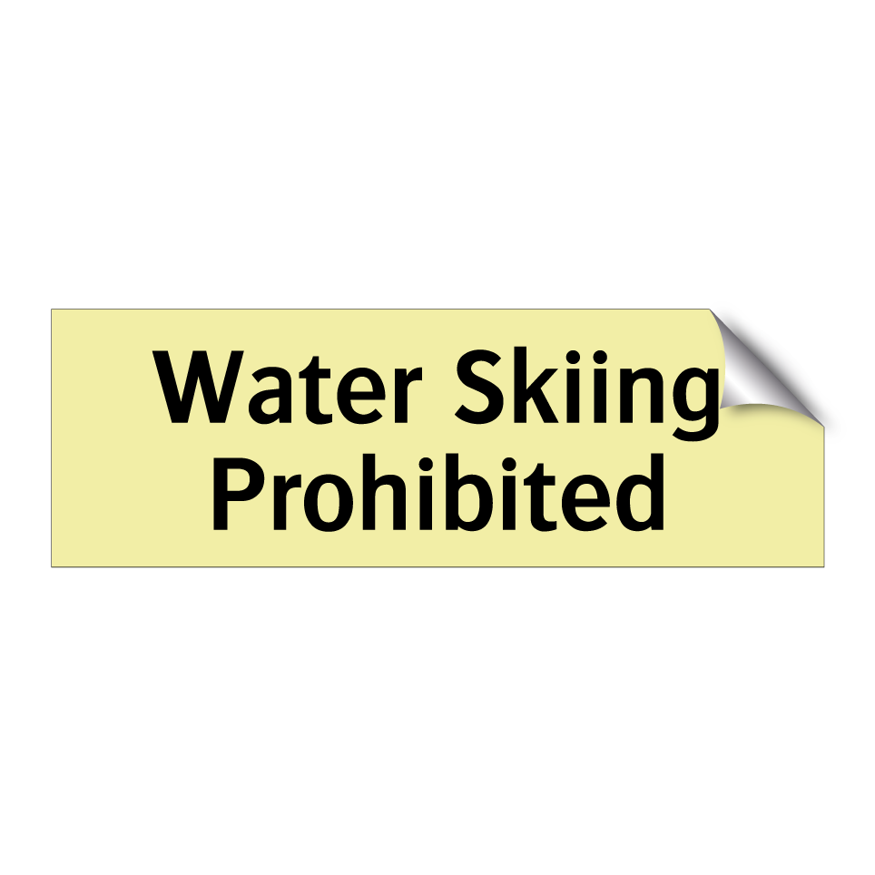 Water Skiing Prohibited