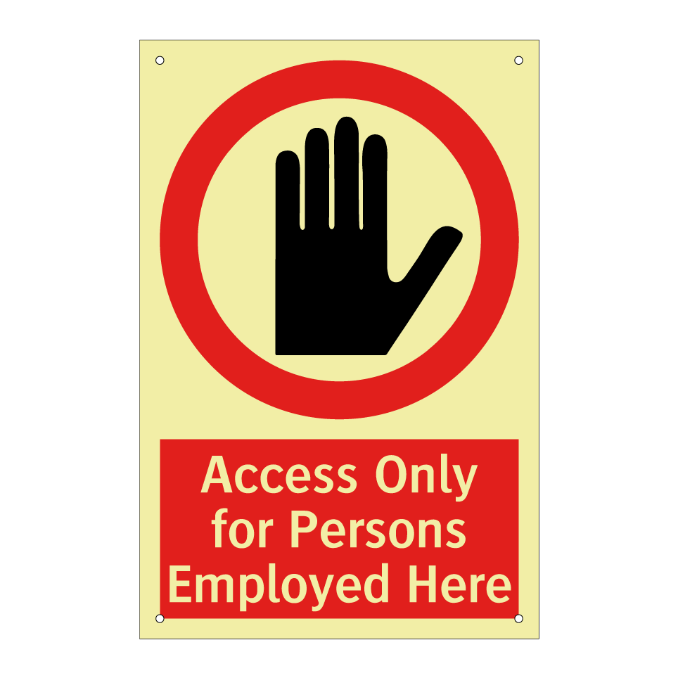 Access Only for Persons Employed Here