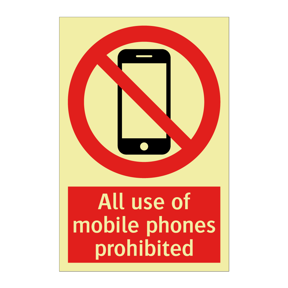 All use of mobile phones prohibited