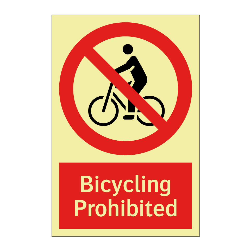 Bicycling Prohibited