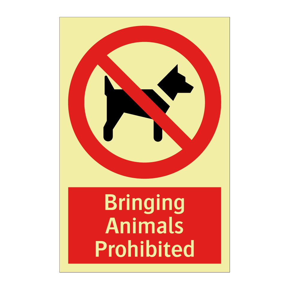Bringing Animals Prohibited