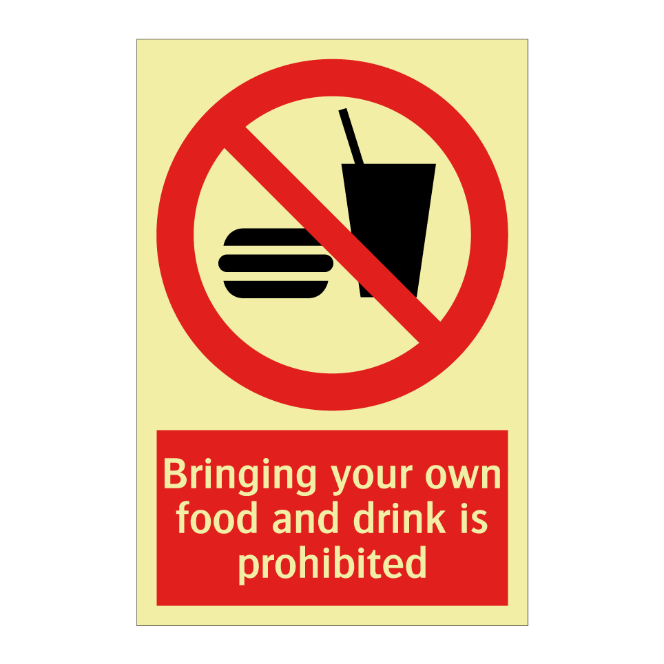 Bringing your own food and drink is prohibited