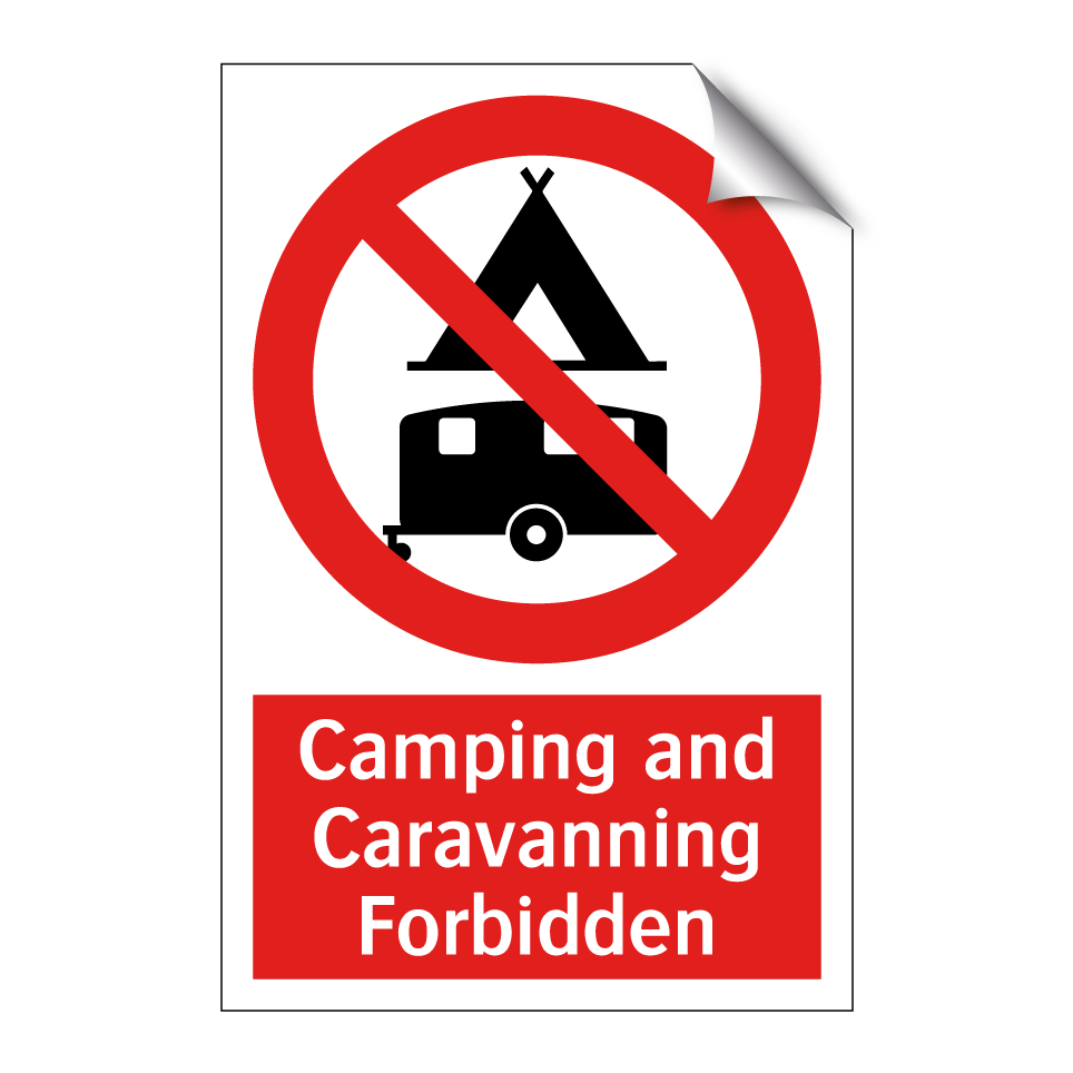 Camping and Caravanning Forbidden