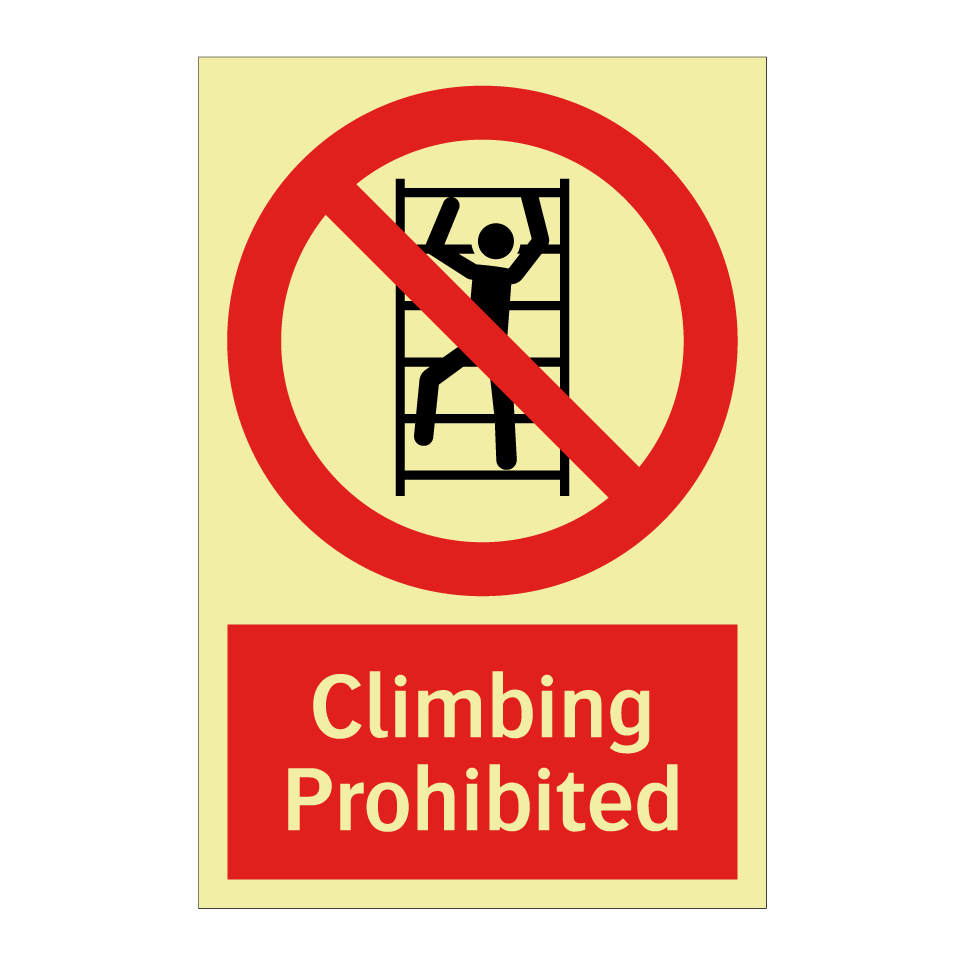 Climbing Prohibited