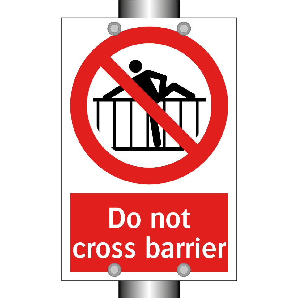 Do not cross barrier