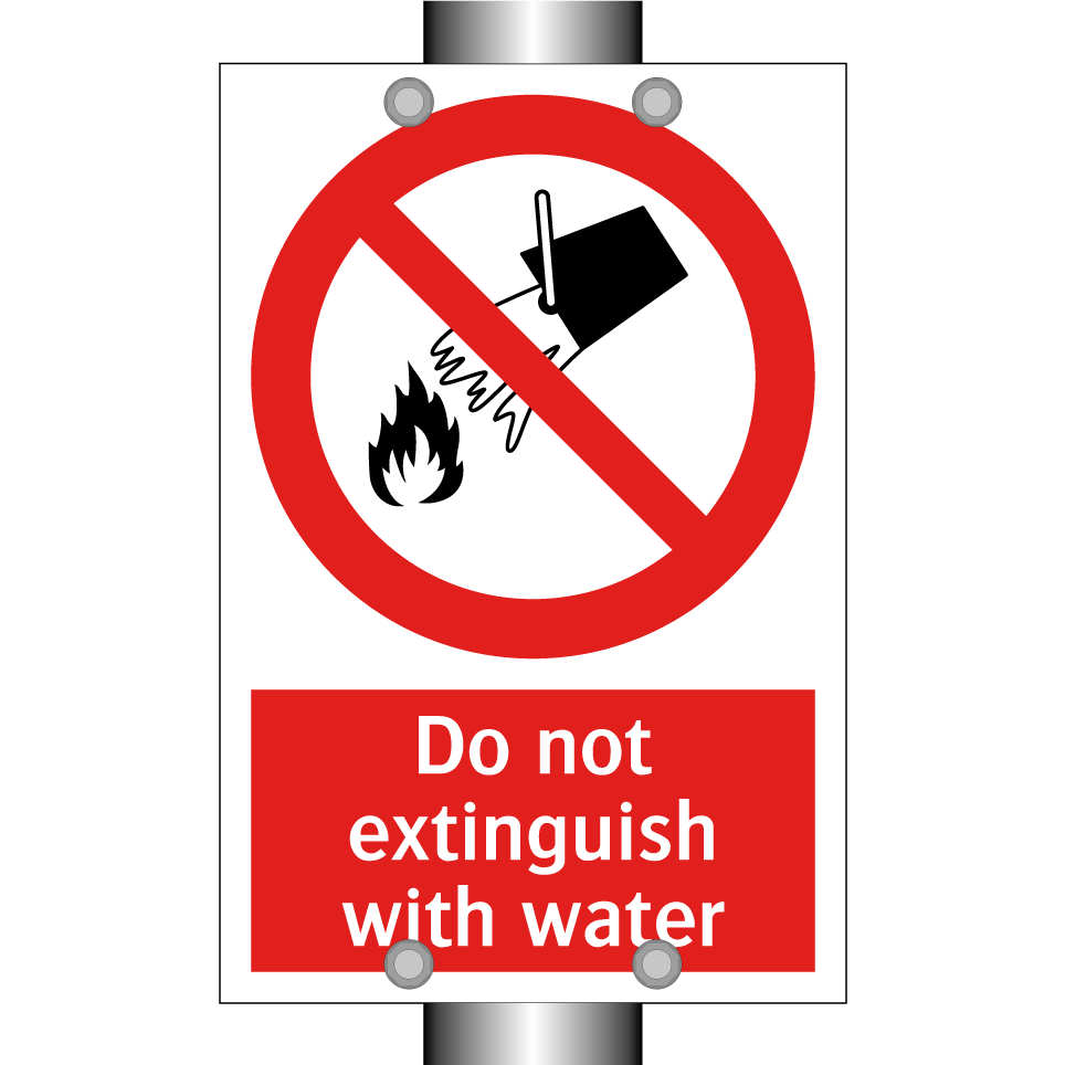 Do not extinguish with water