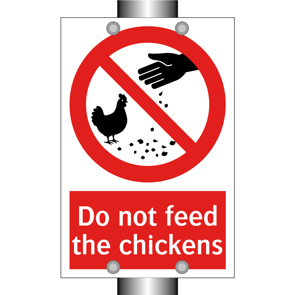 Do not feed the chickens