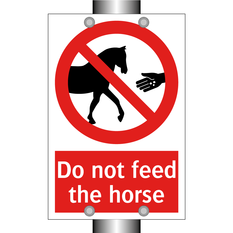 Do not feed the horse