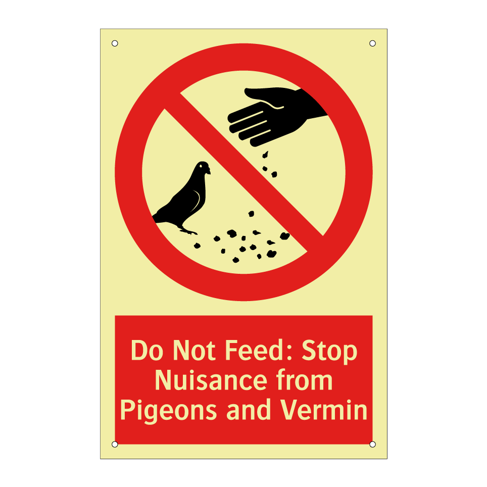 Do Not Feed: Stop Nuisance from Pigeons and Vermin