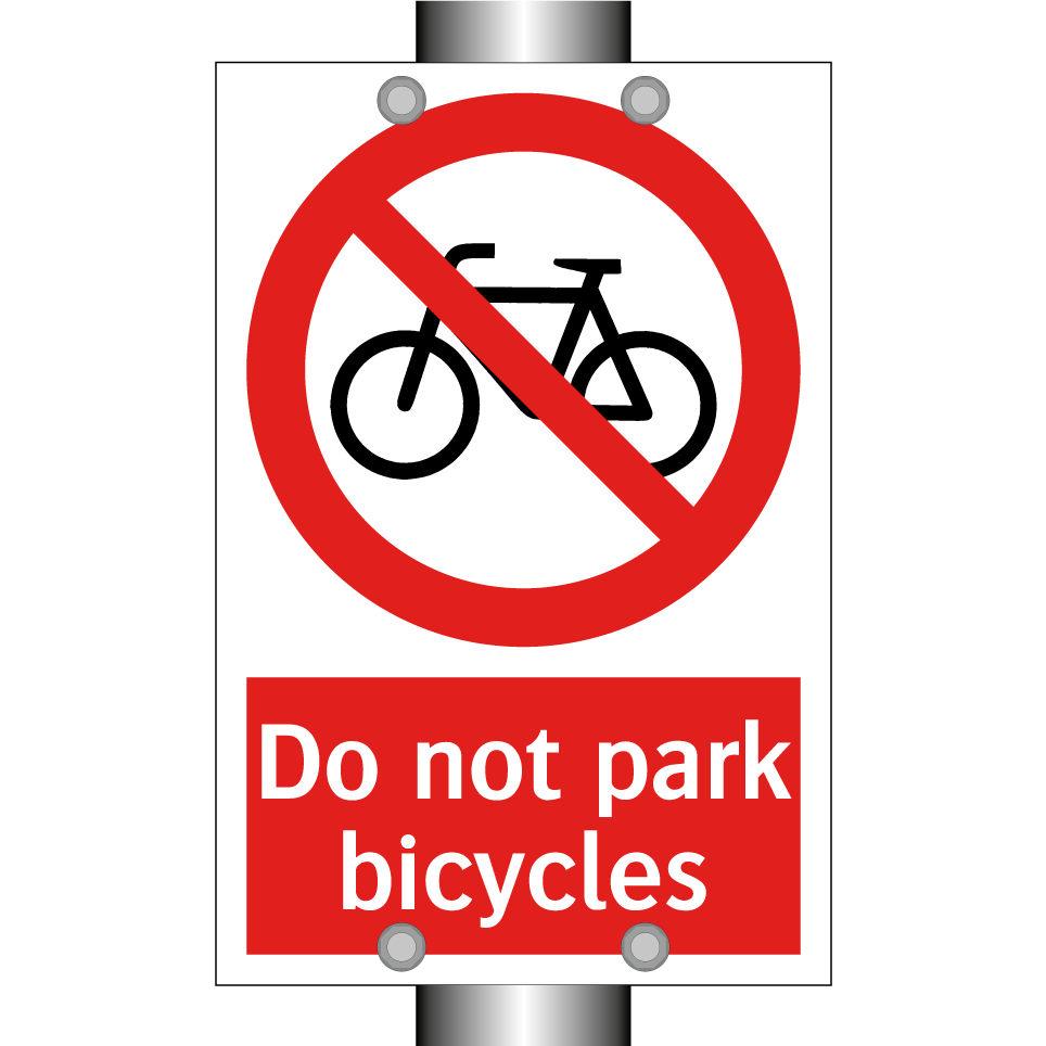 Do not park bicycles