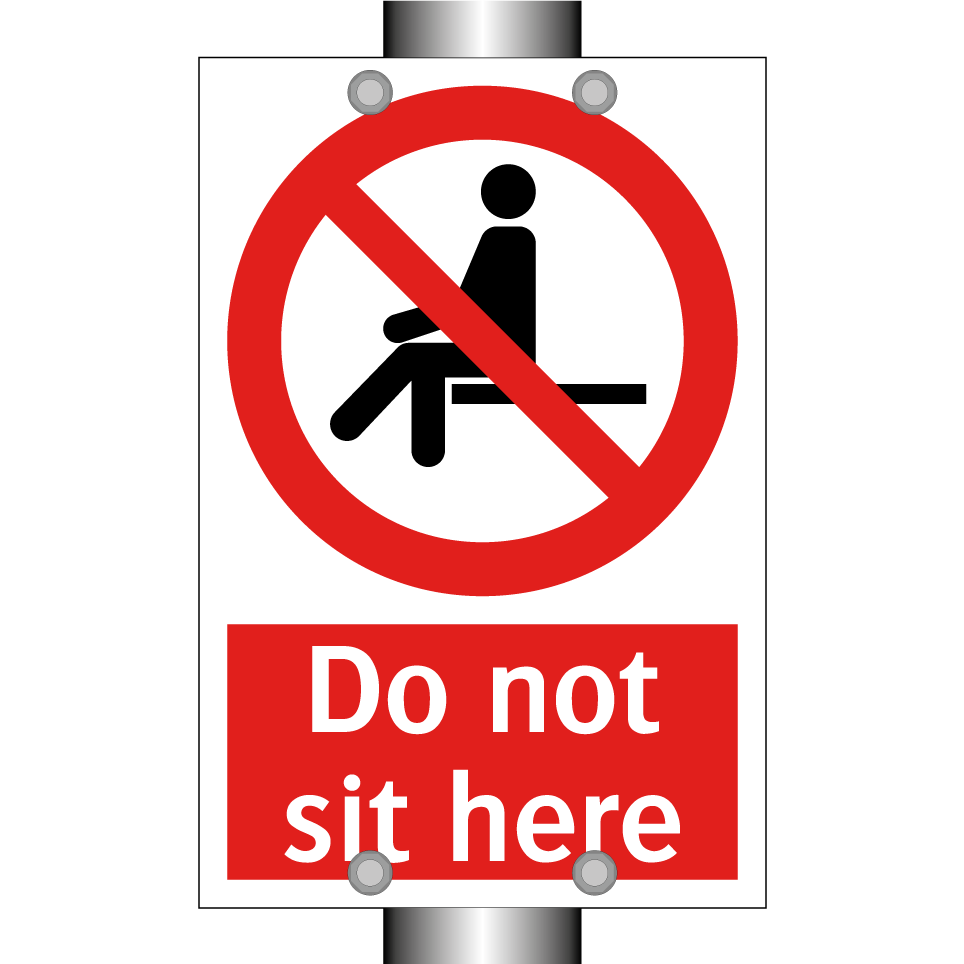 Do not sit here