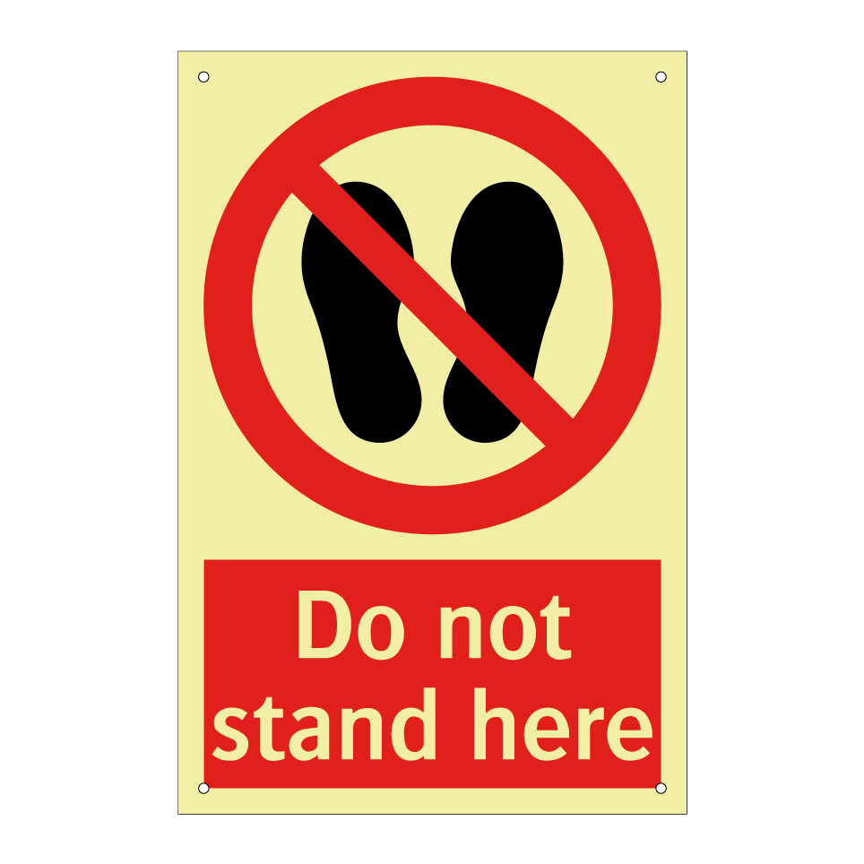 Do not stand here