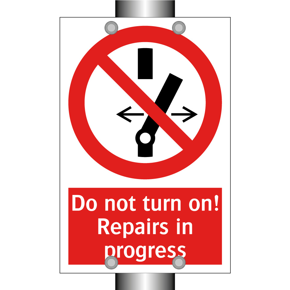 Do not turn on! Repairs in progress