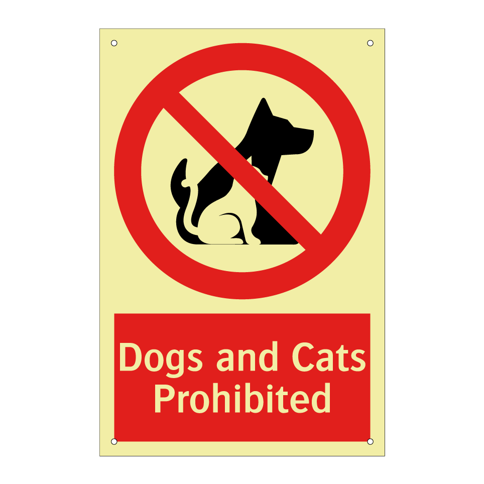 Dogs and Cats Prohibited