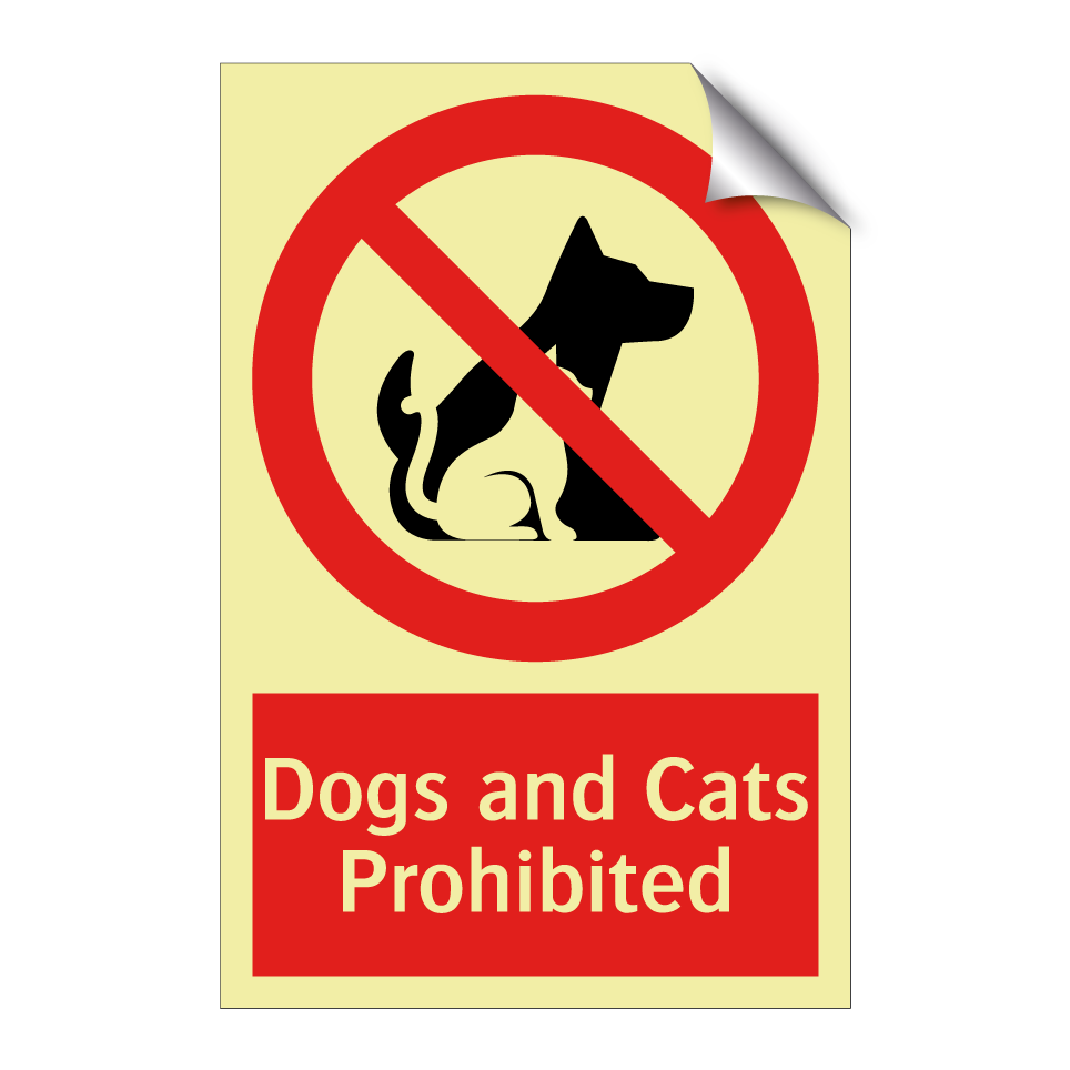 Dogs and Cats Prohibited