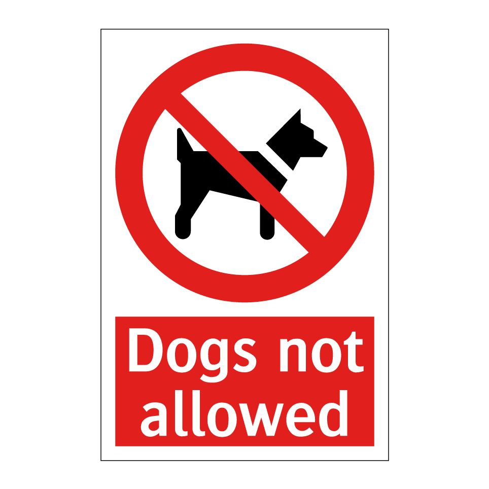 Dogs not allowed