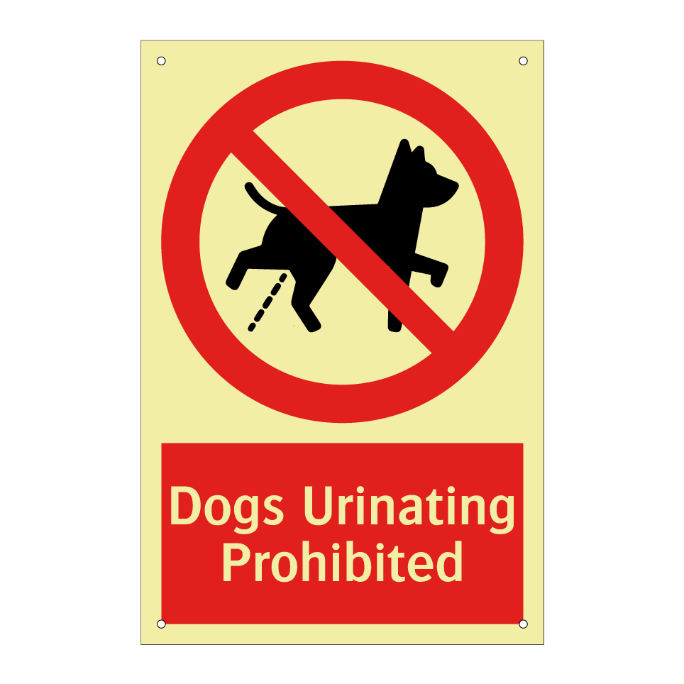 Dogs Urinating Prohibited