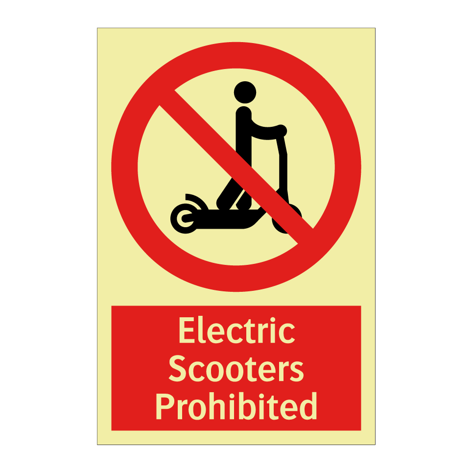 Electric Scooters Prohibited