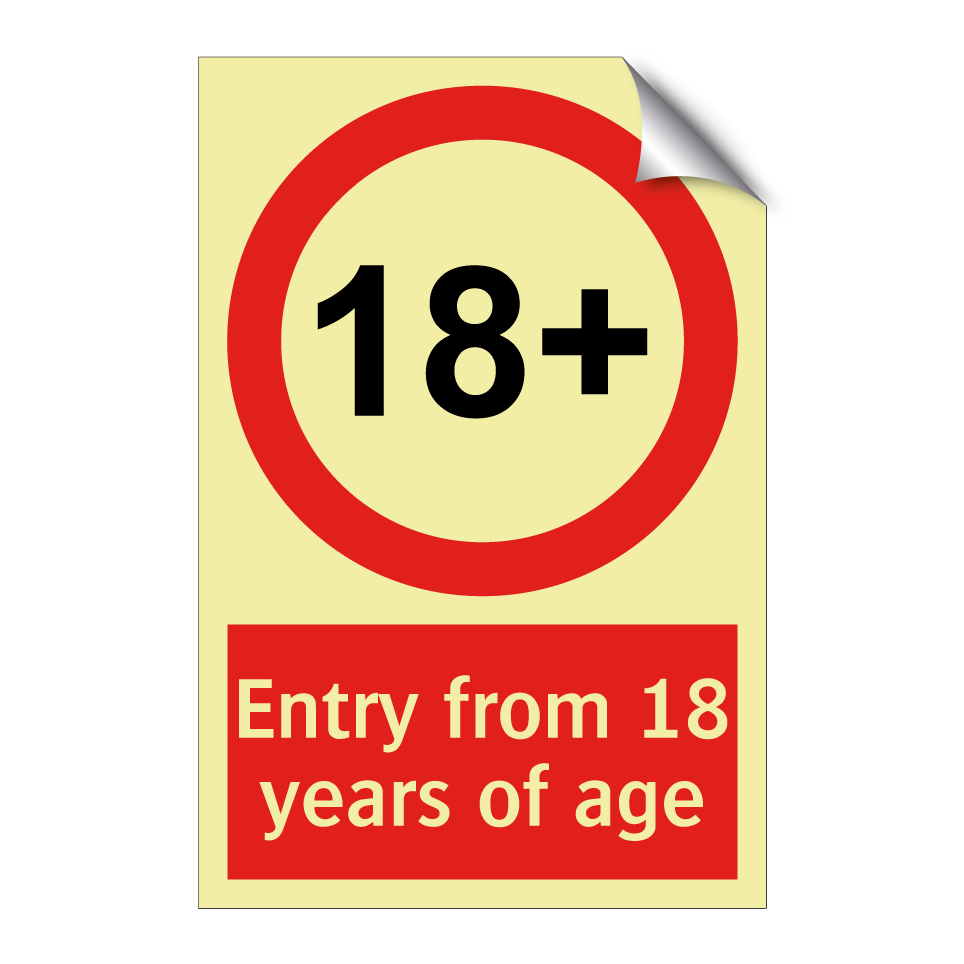 Entry from 18 years of age