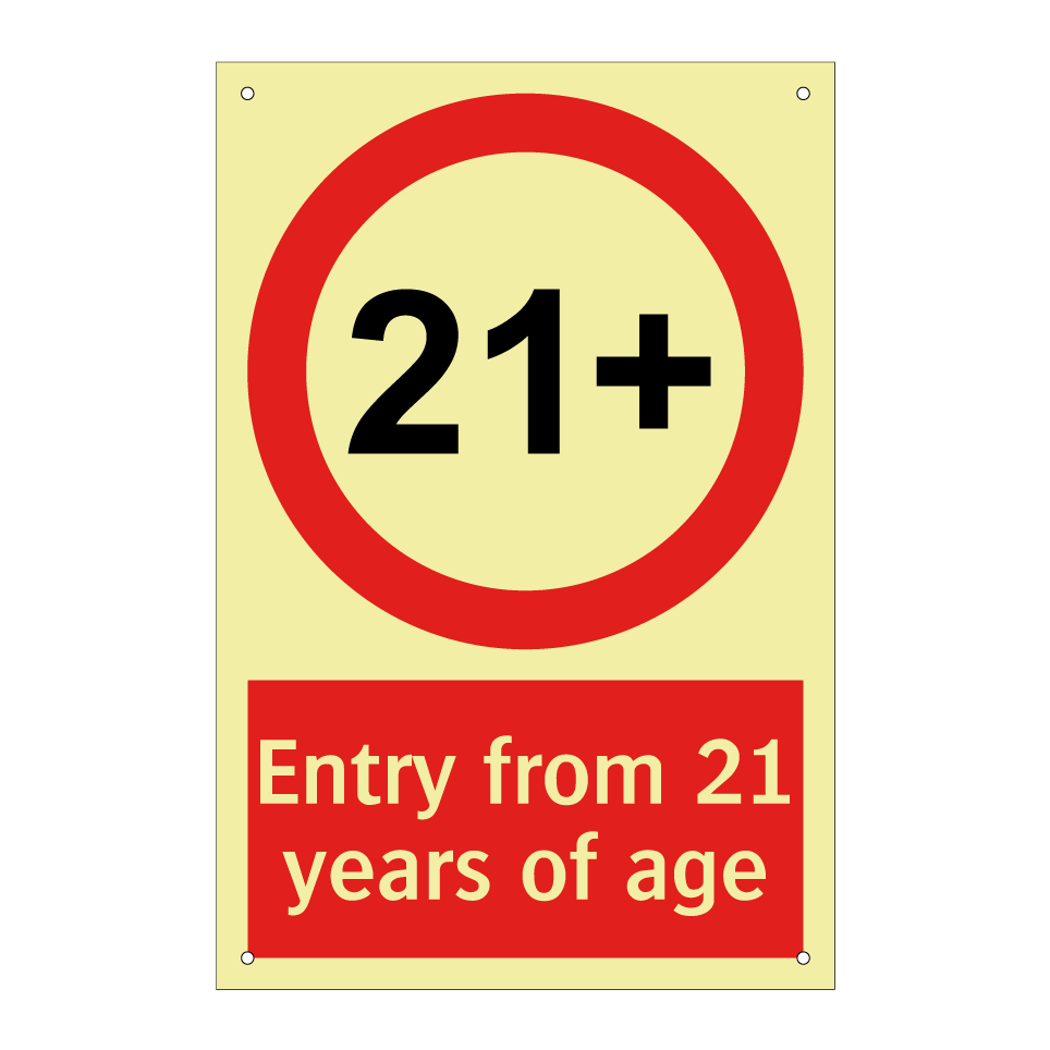 Entry from 21 years of age