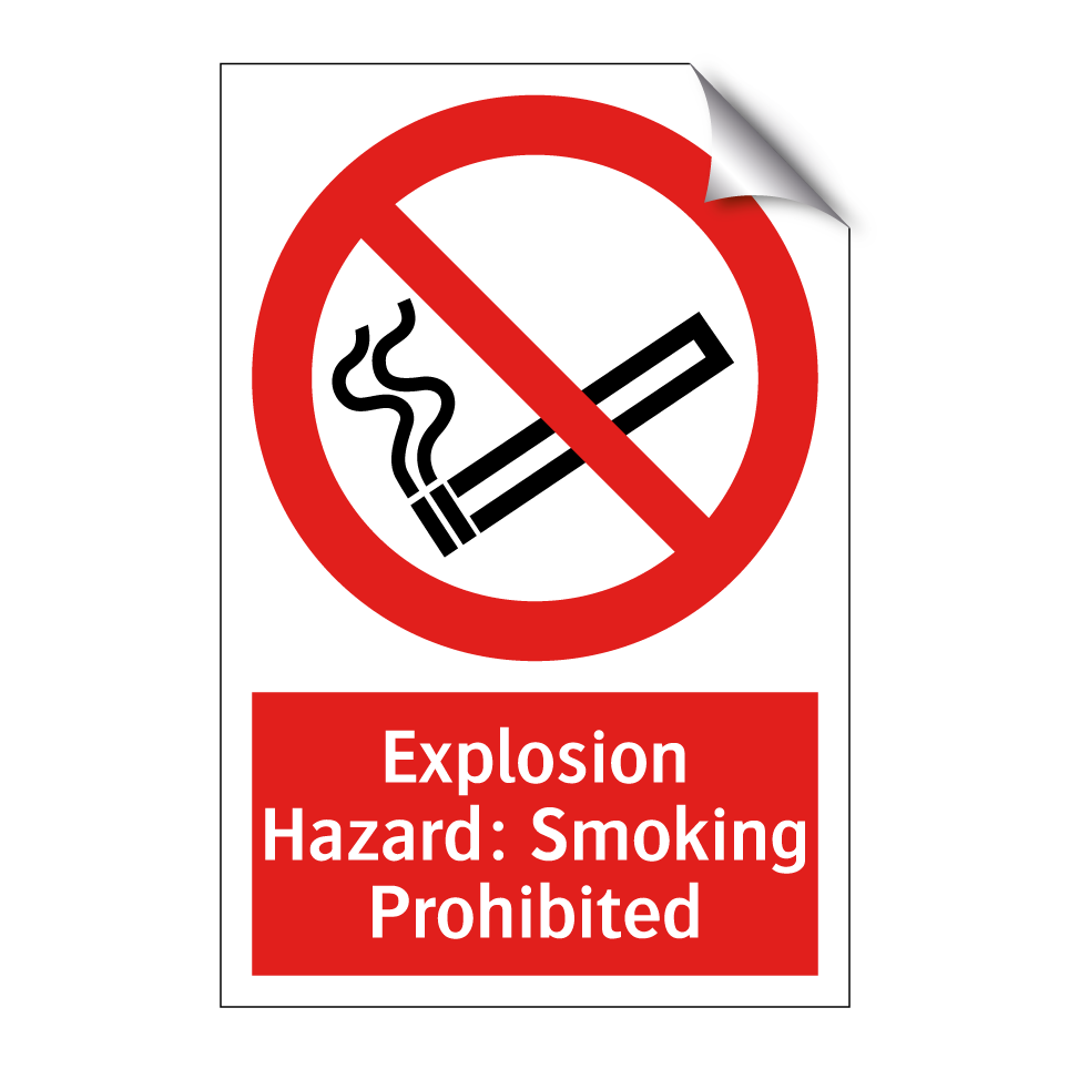 Explosion Hazard: Smoking Prohibited