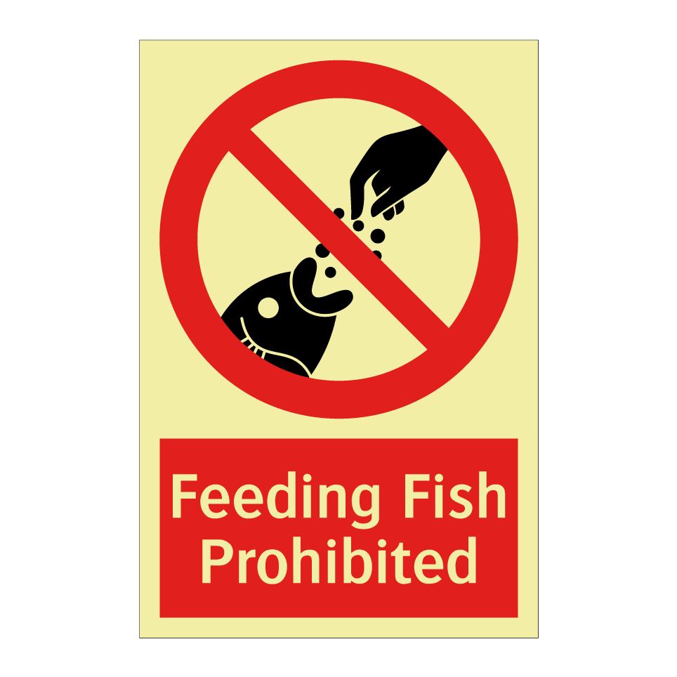 Feeding Fish Prohibited