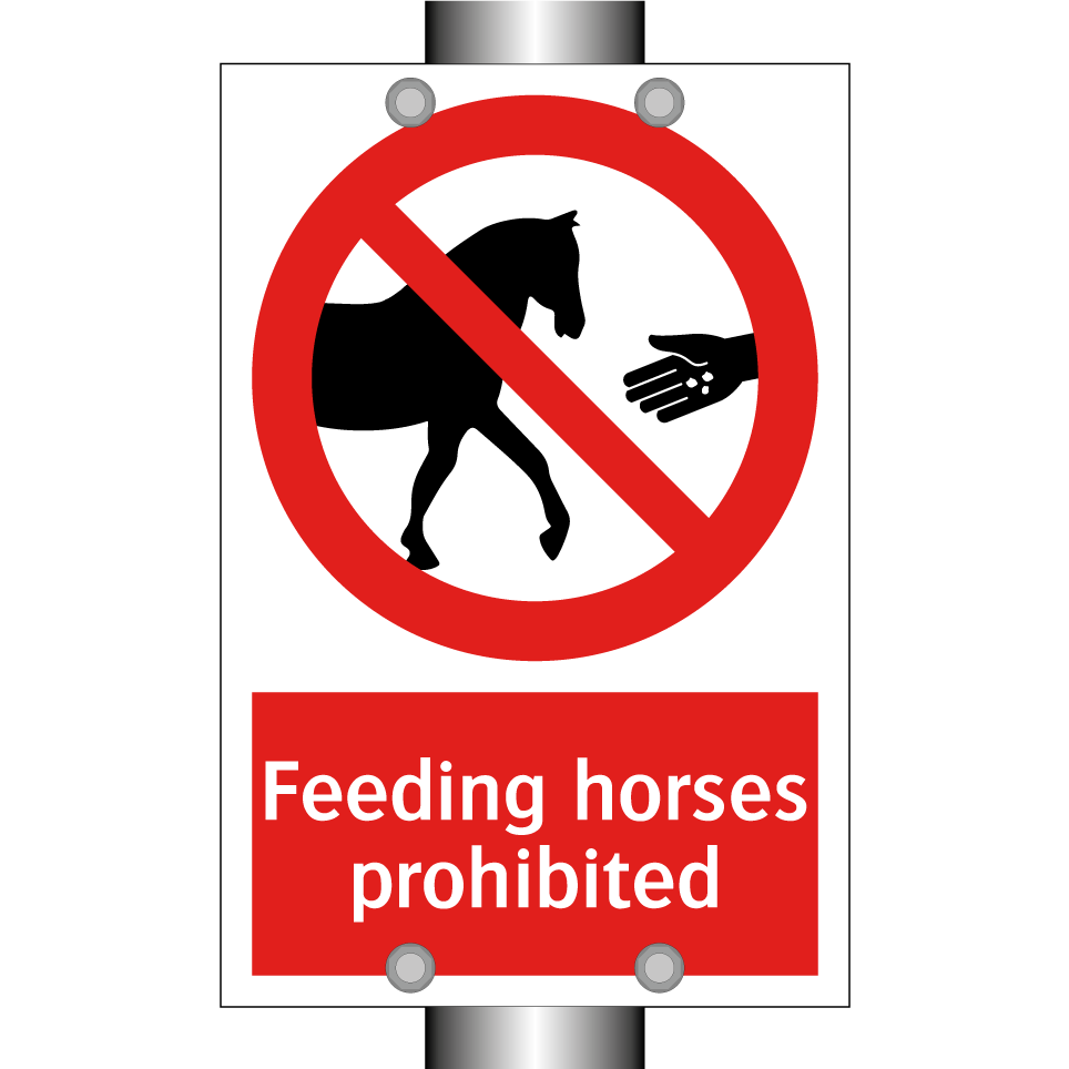 Feeding horses prohibited
