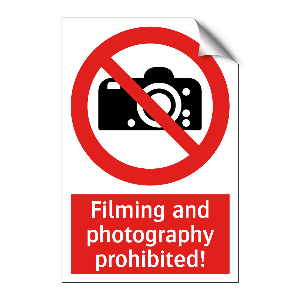 Filming and photography prohibited!