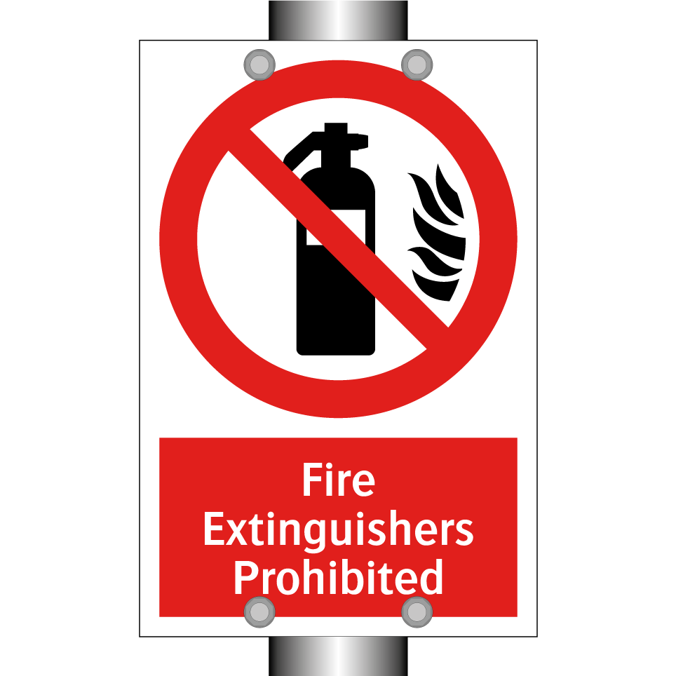 Fire Extinguishers Prohibited