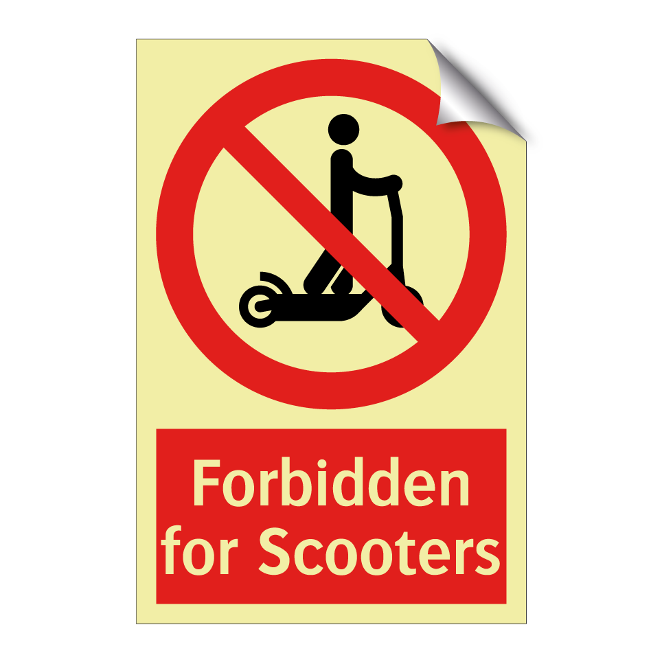 Forbidden for Scooters