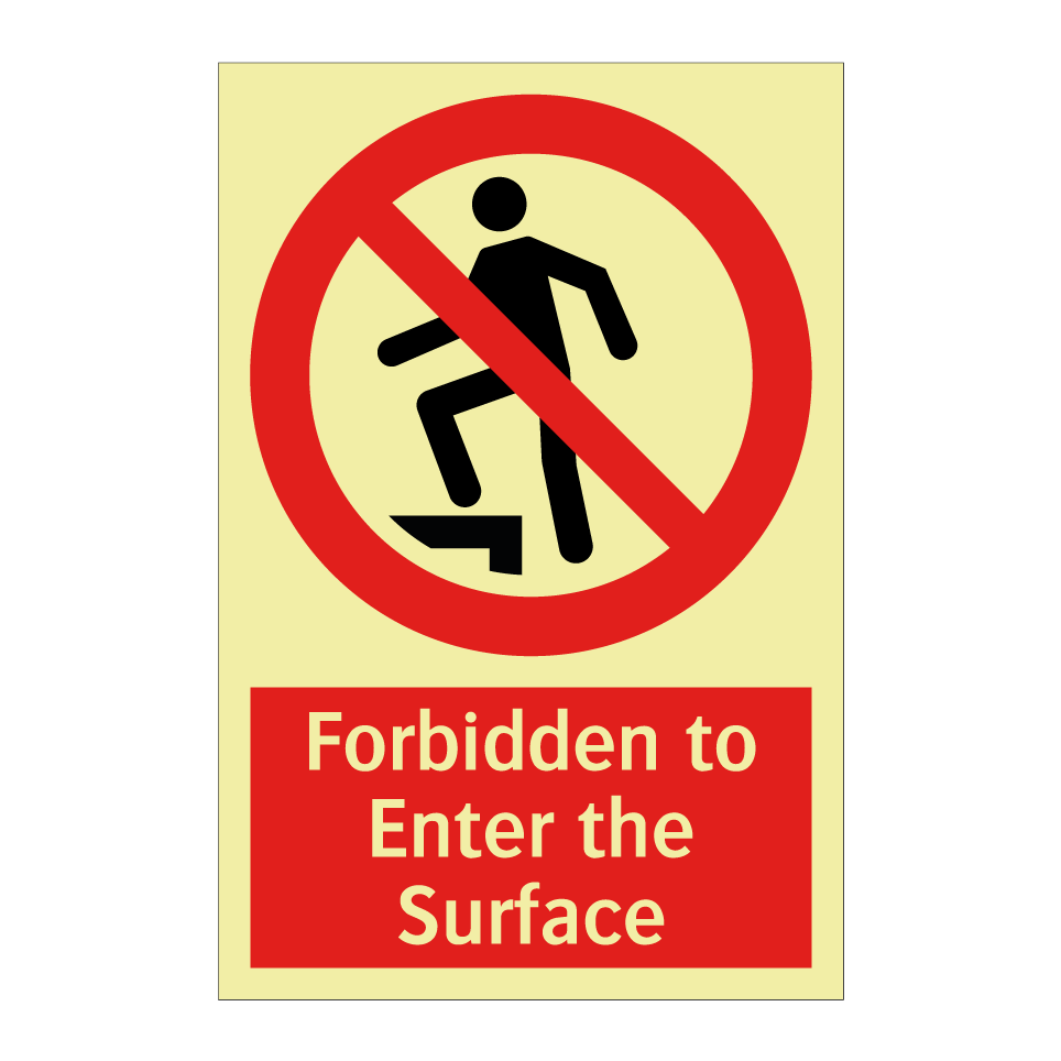 Forbidden to Enter the Surface