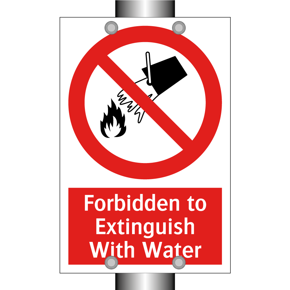Forbidden to Extinguish With Water