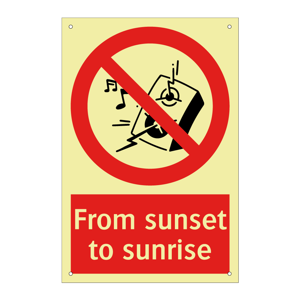 From sunset to sunrise