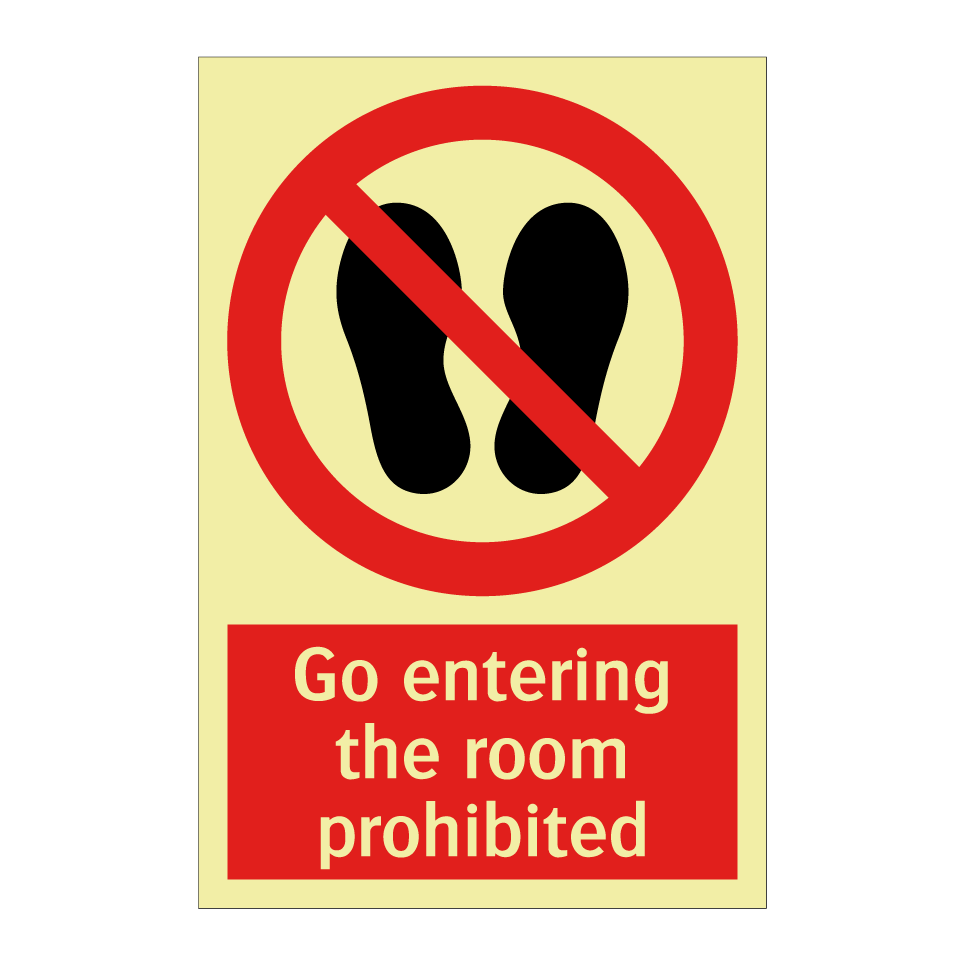 Go entering the room prohibited