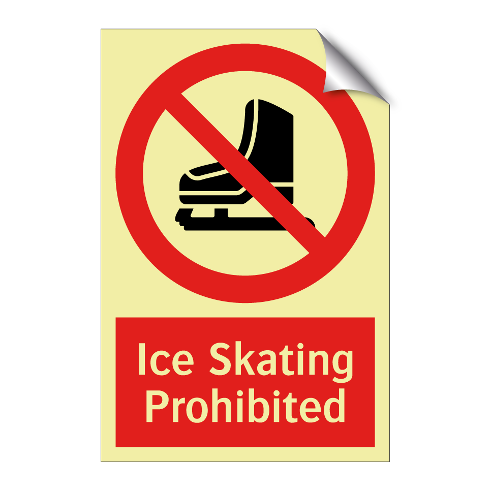 Ice Skating Prohibited