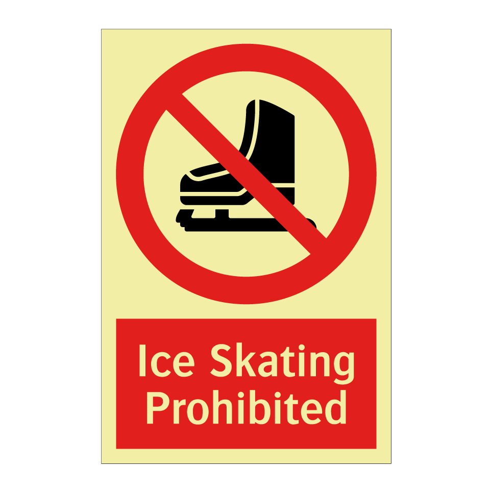 Ice Skating Prohibited