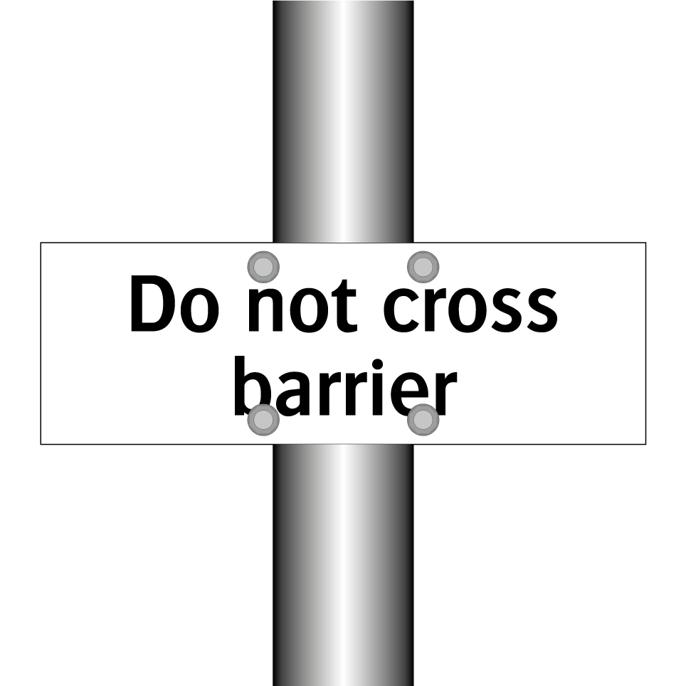 Do not cross barrier