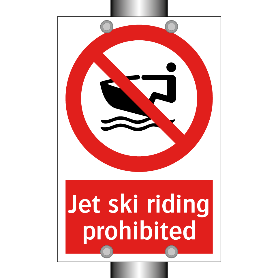 Jet ski riding prohibited