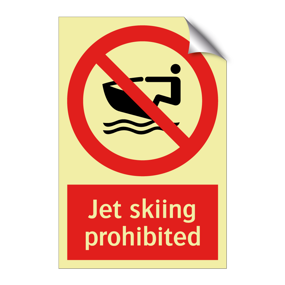 Jet skiing prohibited