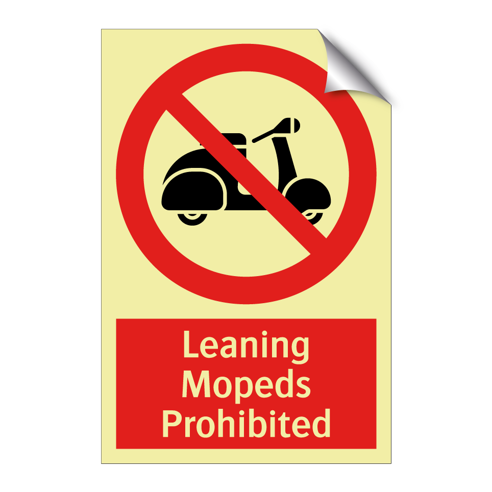 Leaning Mopeds Prohibited
