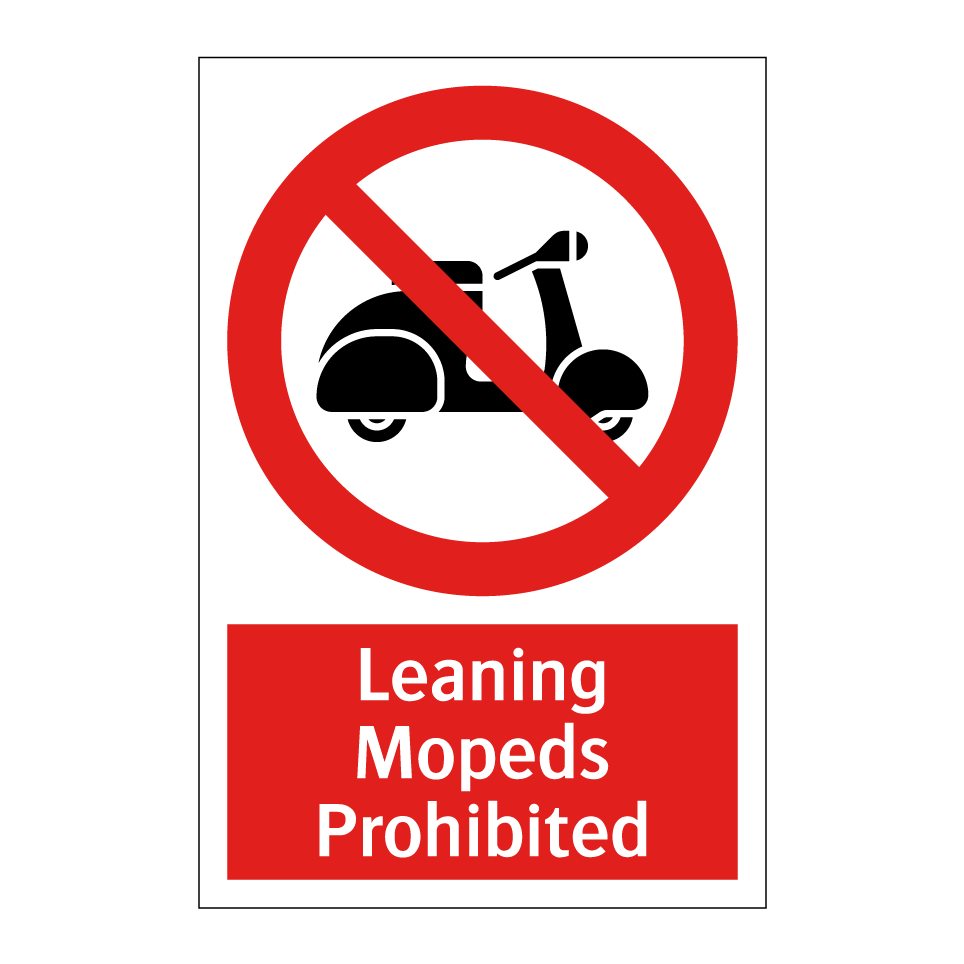 Leaning Mopeds Prohibited