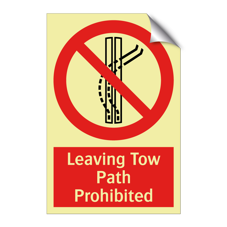 Leaving Tow Path Prohibited
