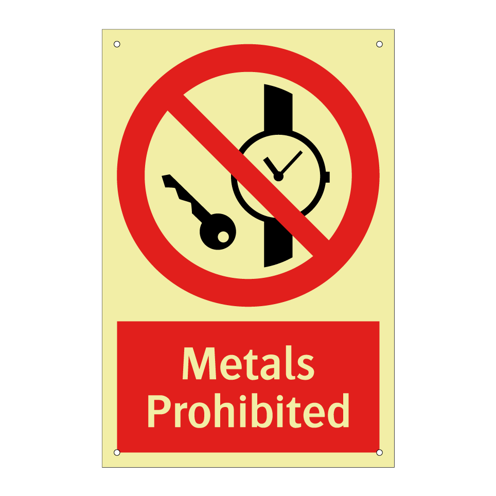 Metals Prohibited
