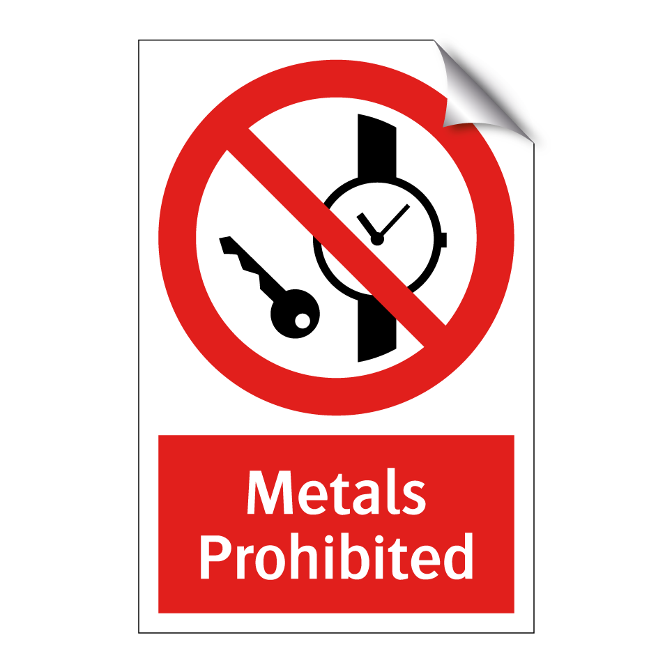 Metals Prohibited