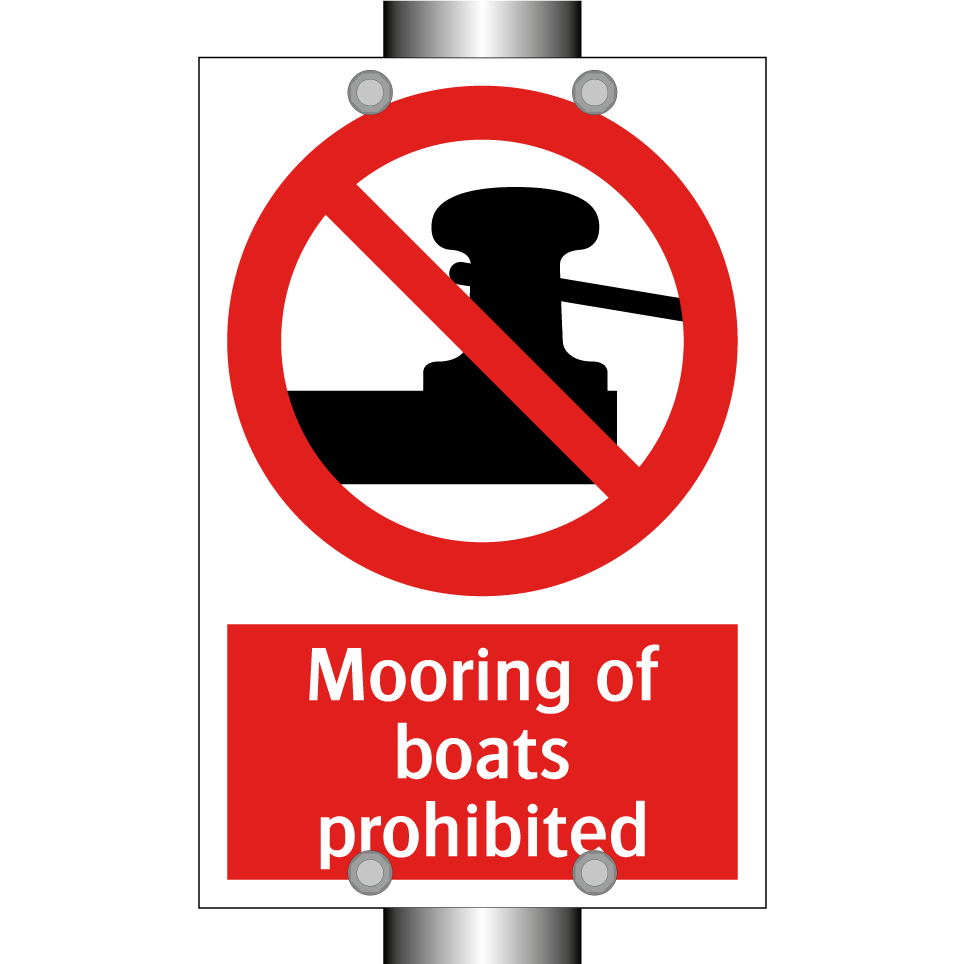 Mooring of boats prohibited