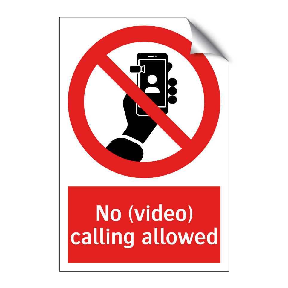 No (video) calling allowed